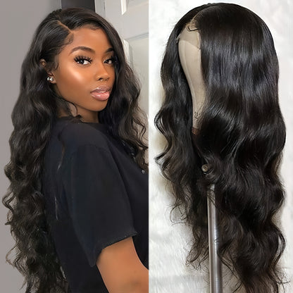 Natural Wig Real Hair Before Lace Black