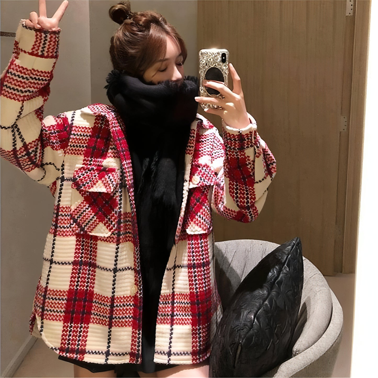 A1. Women's Autumn And Winter Woolen Coat