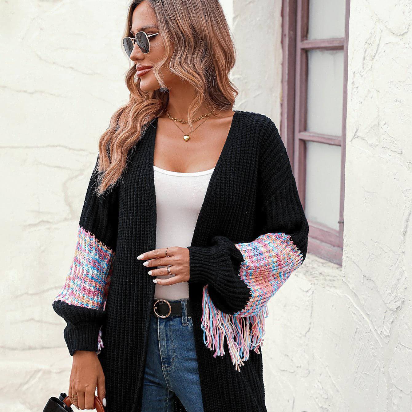 Women's Fashion Casual Tassel Sweater