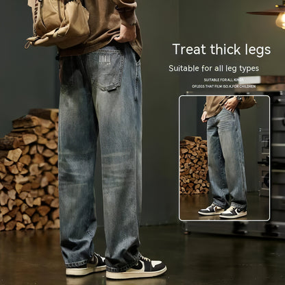 Men's Loose Straight Cargo Pants (Jeans)