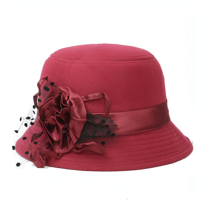 New Style Casual Ladies Big Brim Woolen Hat