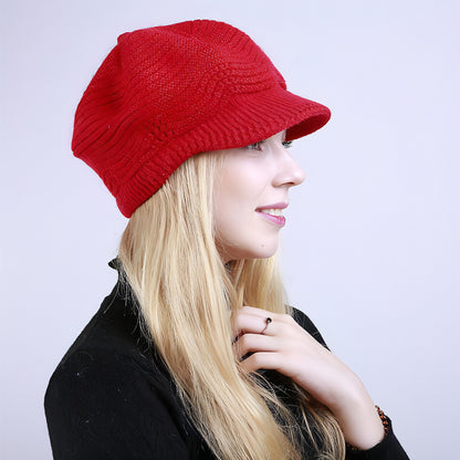 Fleece Fashion Warm Ladies Knitted Hat