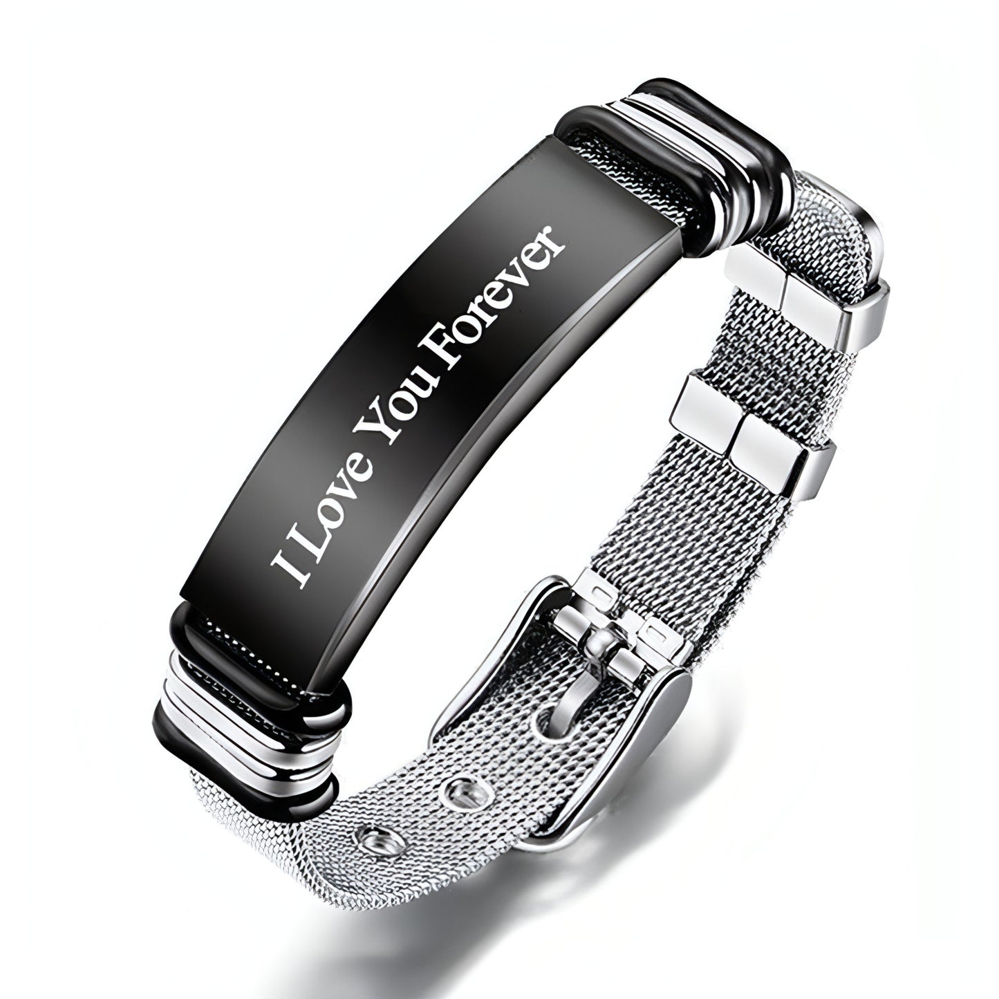 Fashion Personality Trendy Popular Single Male Adjustable Titanium Steel Bracelet