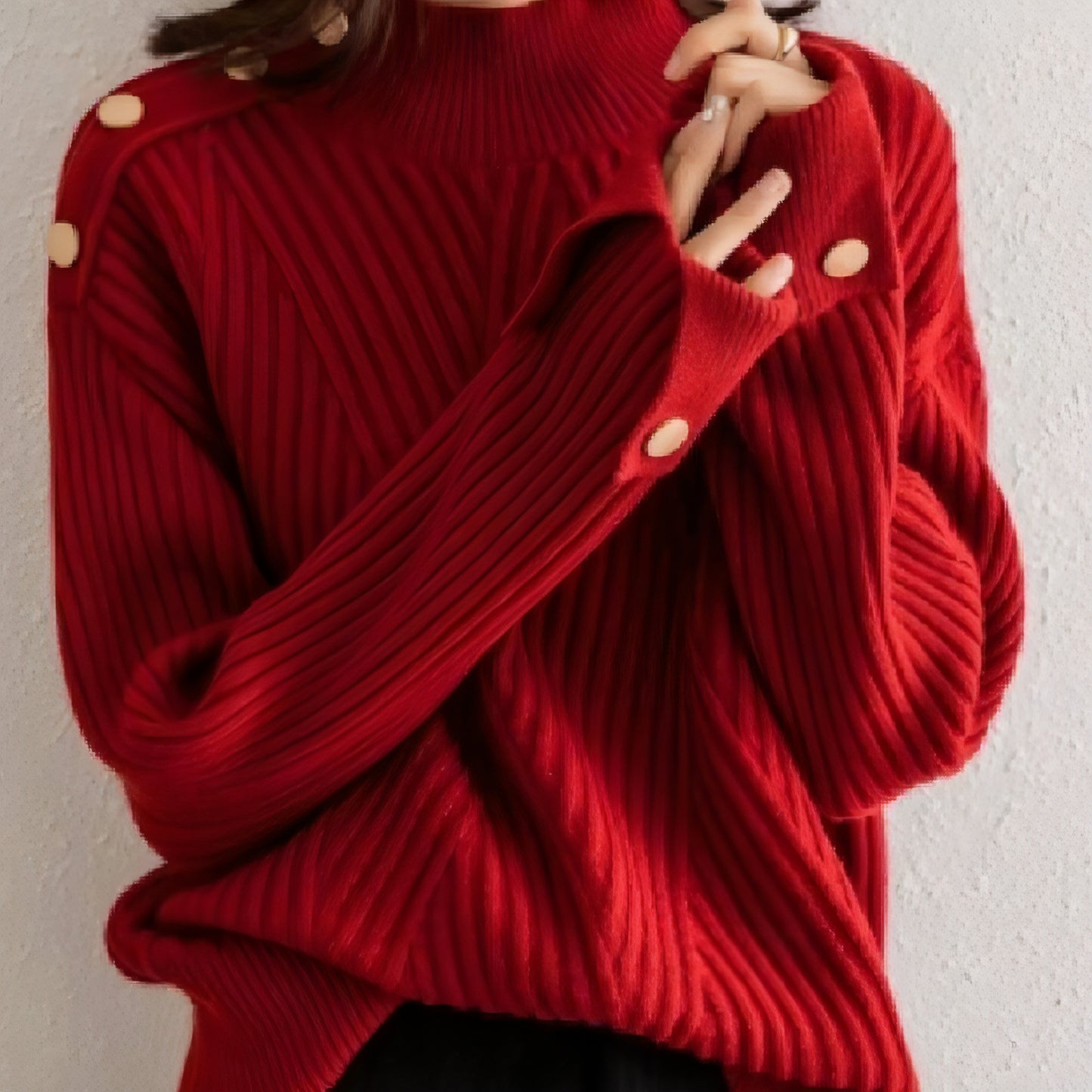 Autumn And Winter - New Half Turtleneck Sweater For Women