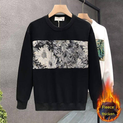 Fashion Brand Crew Neck Pullover Sweatshirt Men