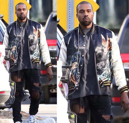 Kanye Mesmo estilo High Street Jacket Men