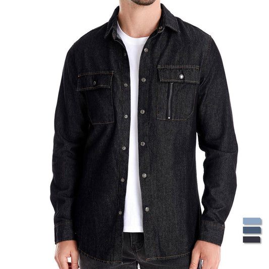 Casual Long Sleeve Washed DressShirt