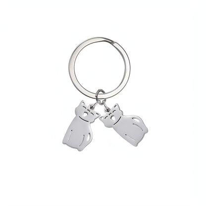 Personalized Name & Date Keychain – Custom Engraved Boy & Girl Keyring