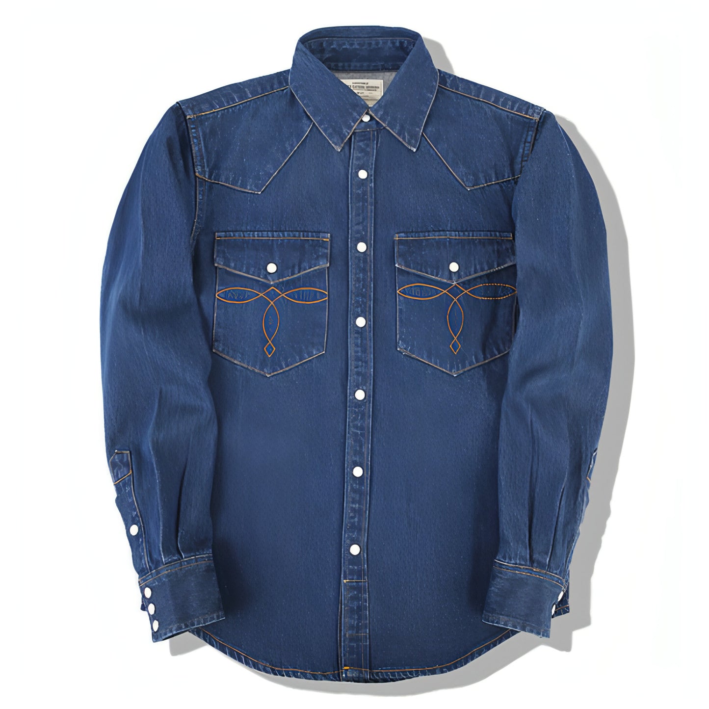 Classic Bag Flower Wash Denim Shirt