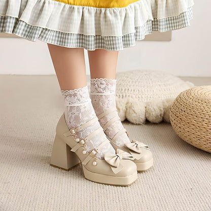 Cute Round Toe Single Shoe Bow Student Shoes