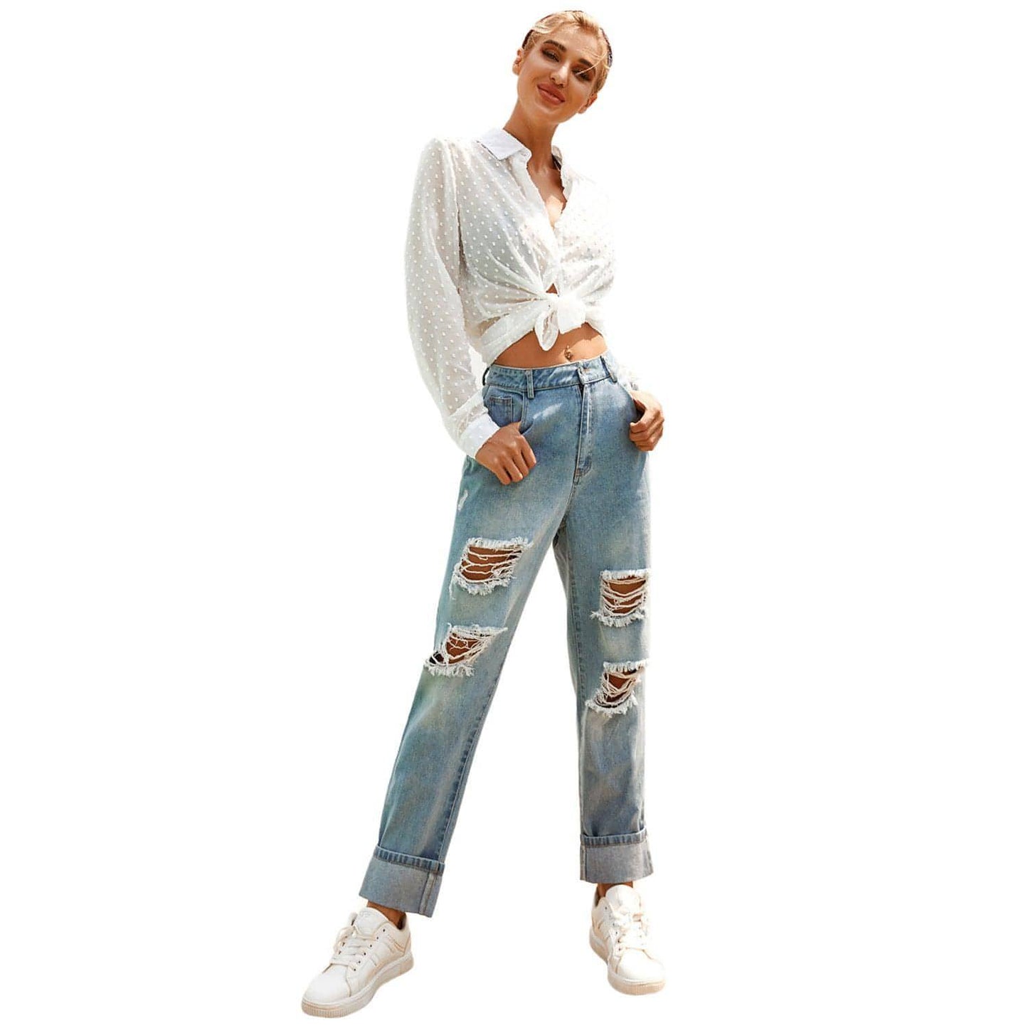 High waist Women 's Jeans