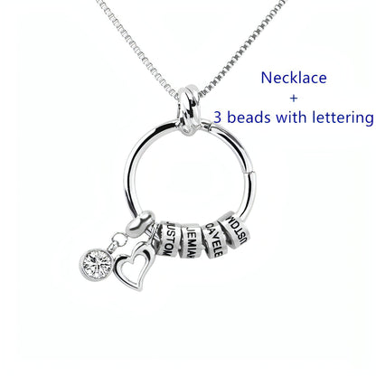 Trendy Love Pendant Exclusive Lettering Necklace With Diamonds