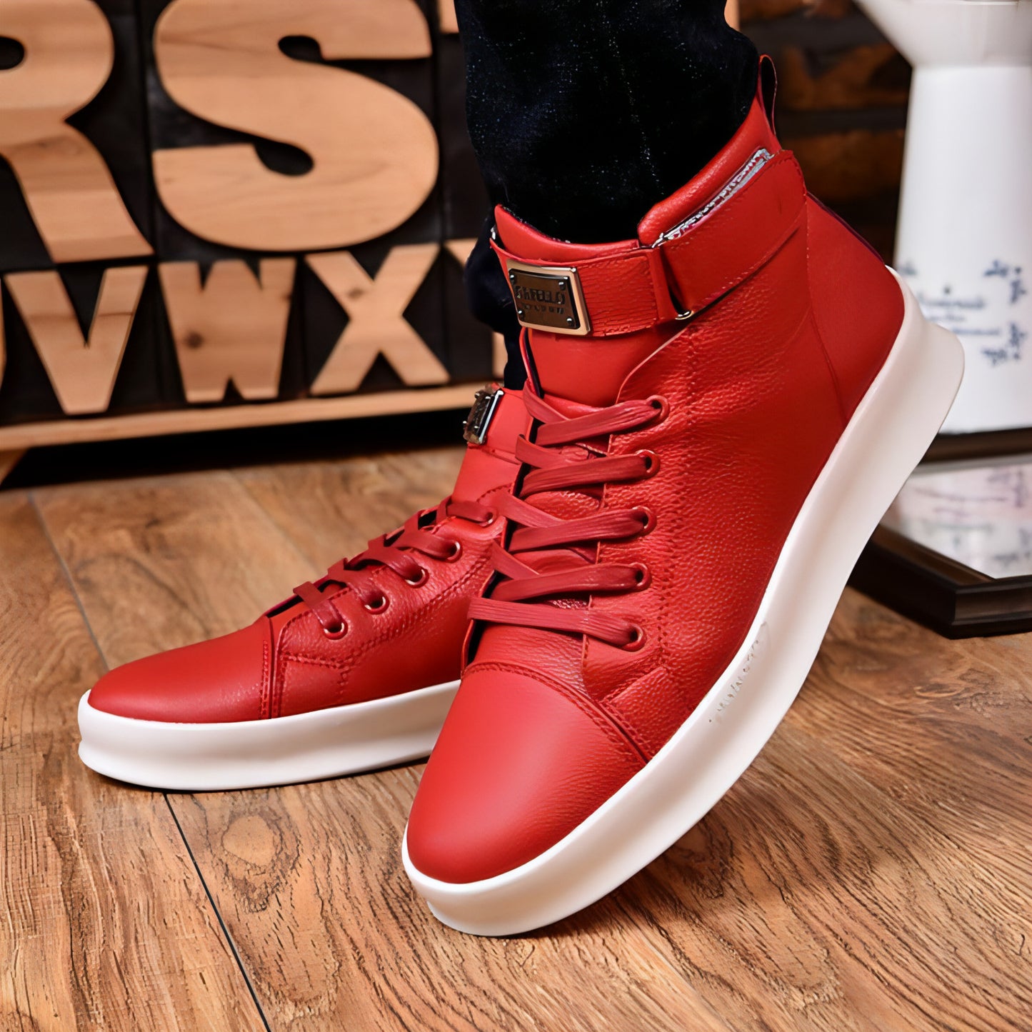 Men's casual high-top sneakers