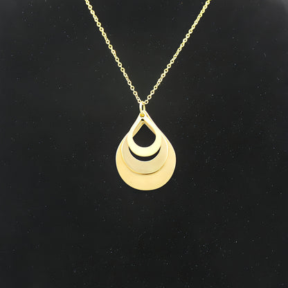 Elegant Water Drop Pendant Necklace – Personalized Engraving Jewelry Gift