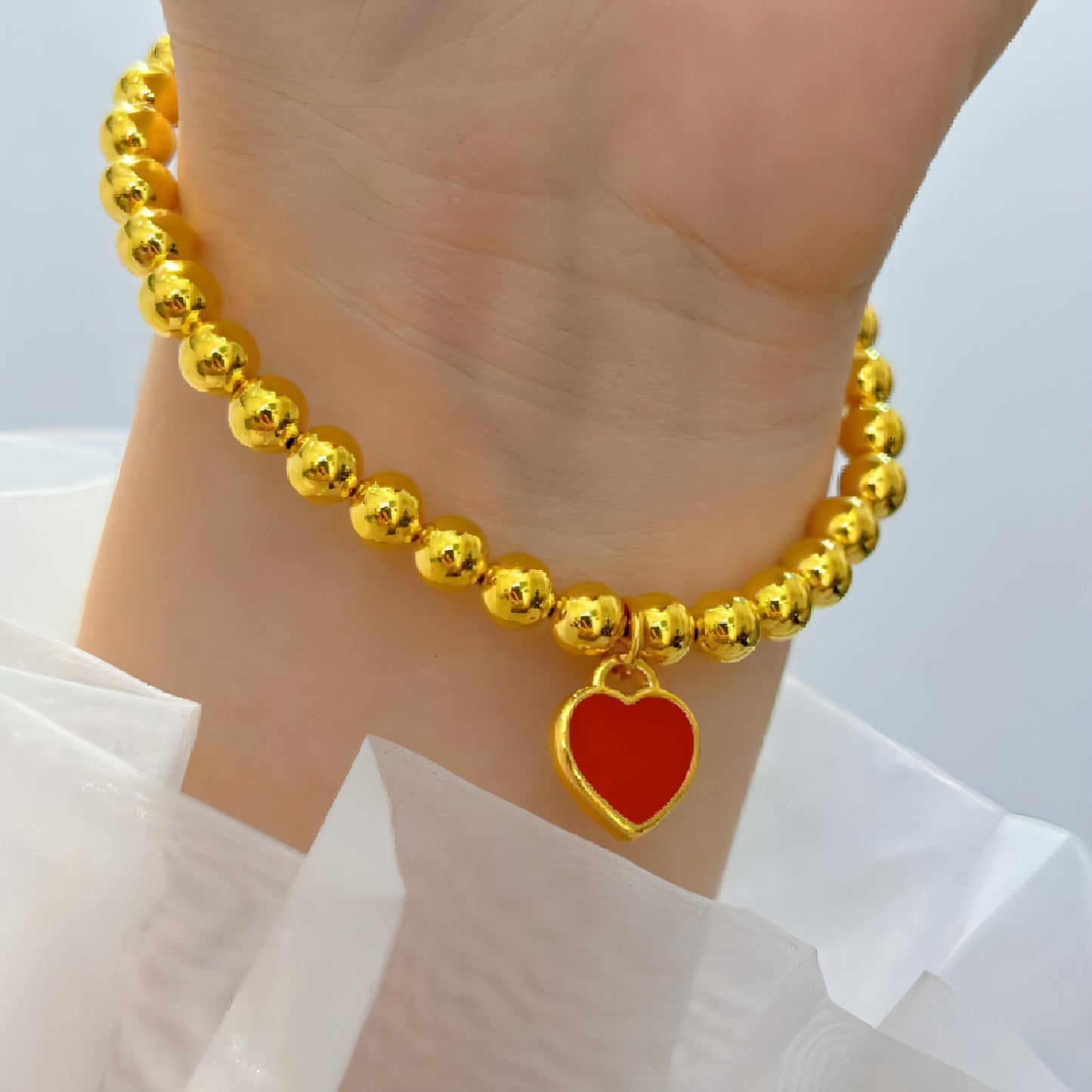 Pulsera de moda de oro puro para mujer