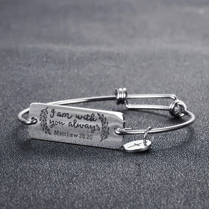 Personalized Engraved Stainless Steel Bracelet – A Timeless Keepsake!