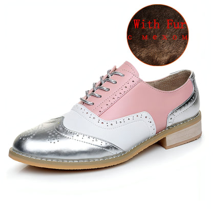 British style color matching shoes Women