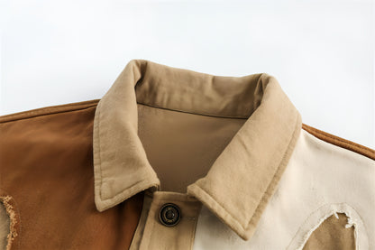 1. Niche Loose Turn-down Collar Coat Tide