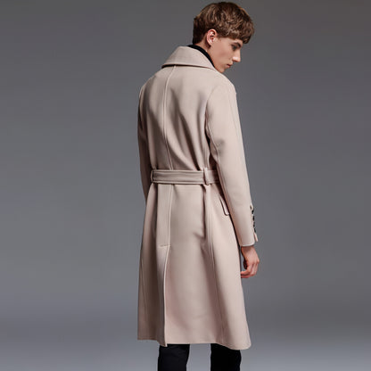 Trench Coat With Belt For Men