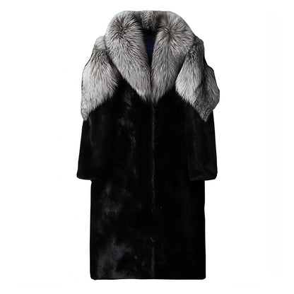 Men's Fur Trench Coat