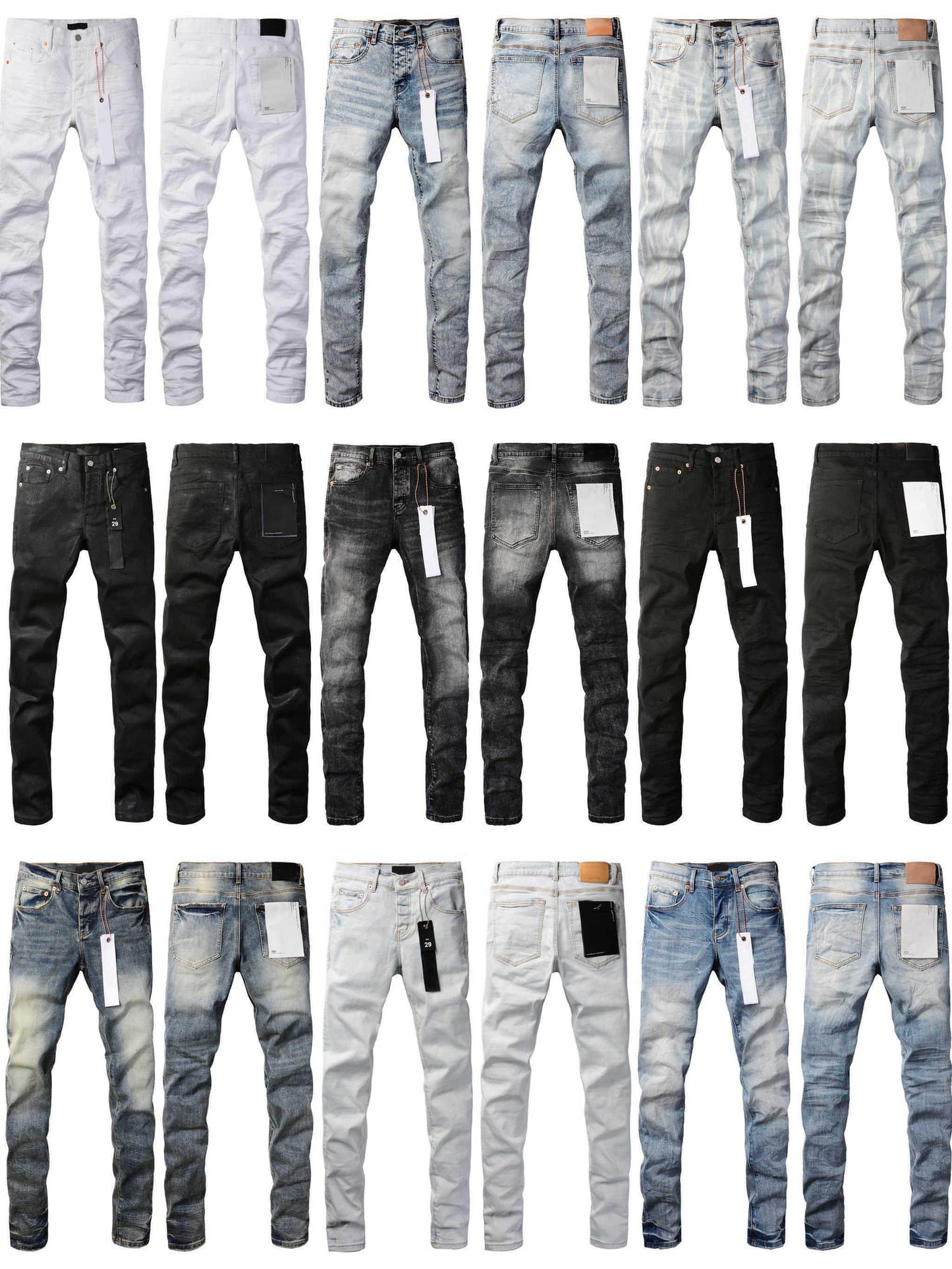 Retro Slim-Fit Stretch-Skinny-Jeans Herren