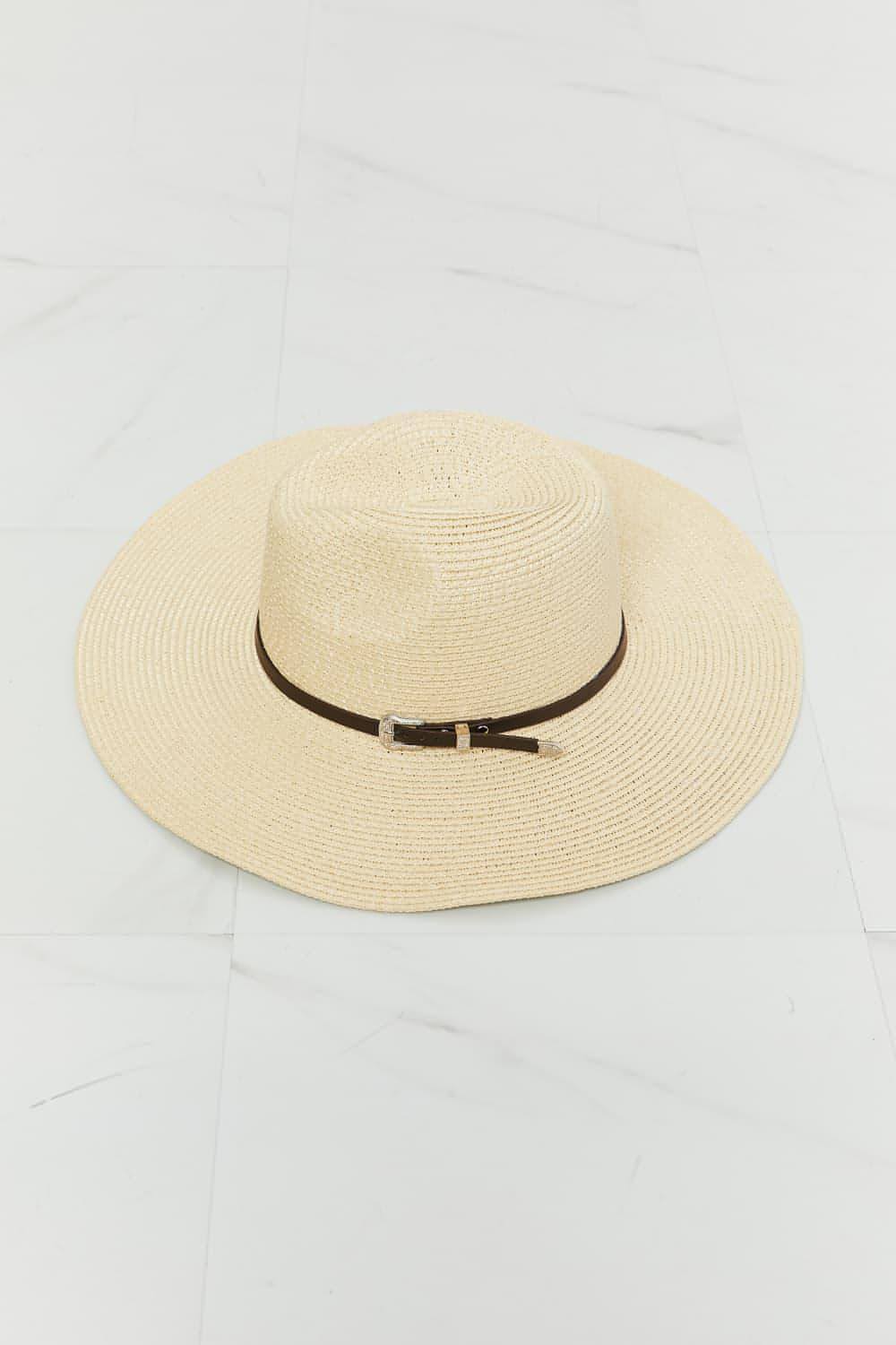 Fame Boho Sommer Stroh Fedora Hut