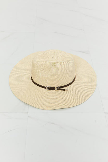 Fama Boho Summer Straw Fedora Hat