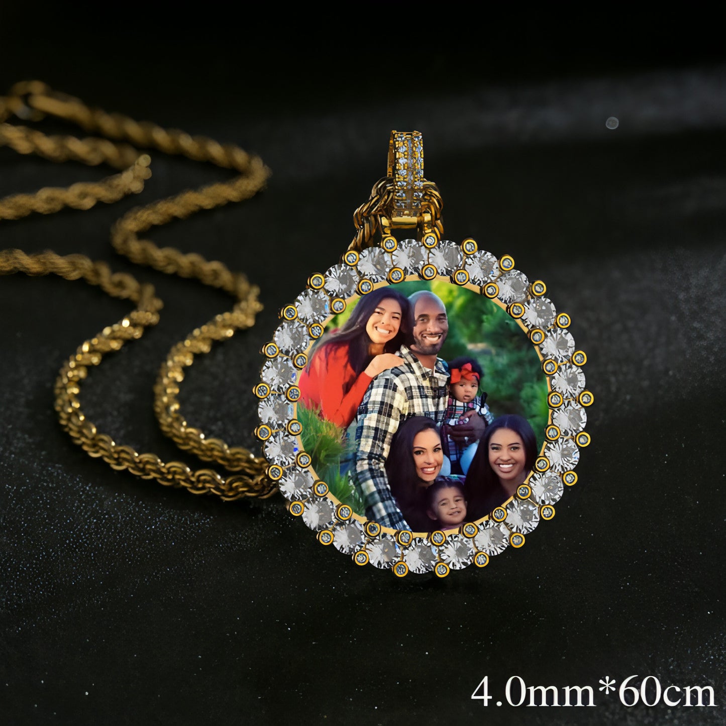 Custom Hip Hop Diamond Photo Pendant – Keep Your Memories Close!