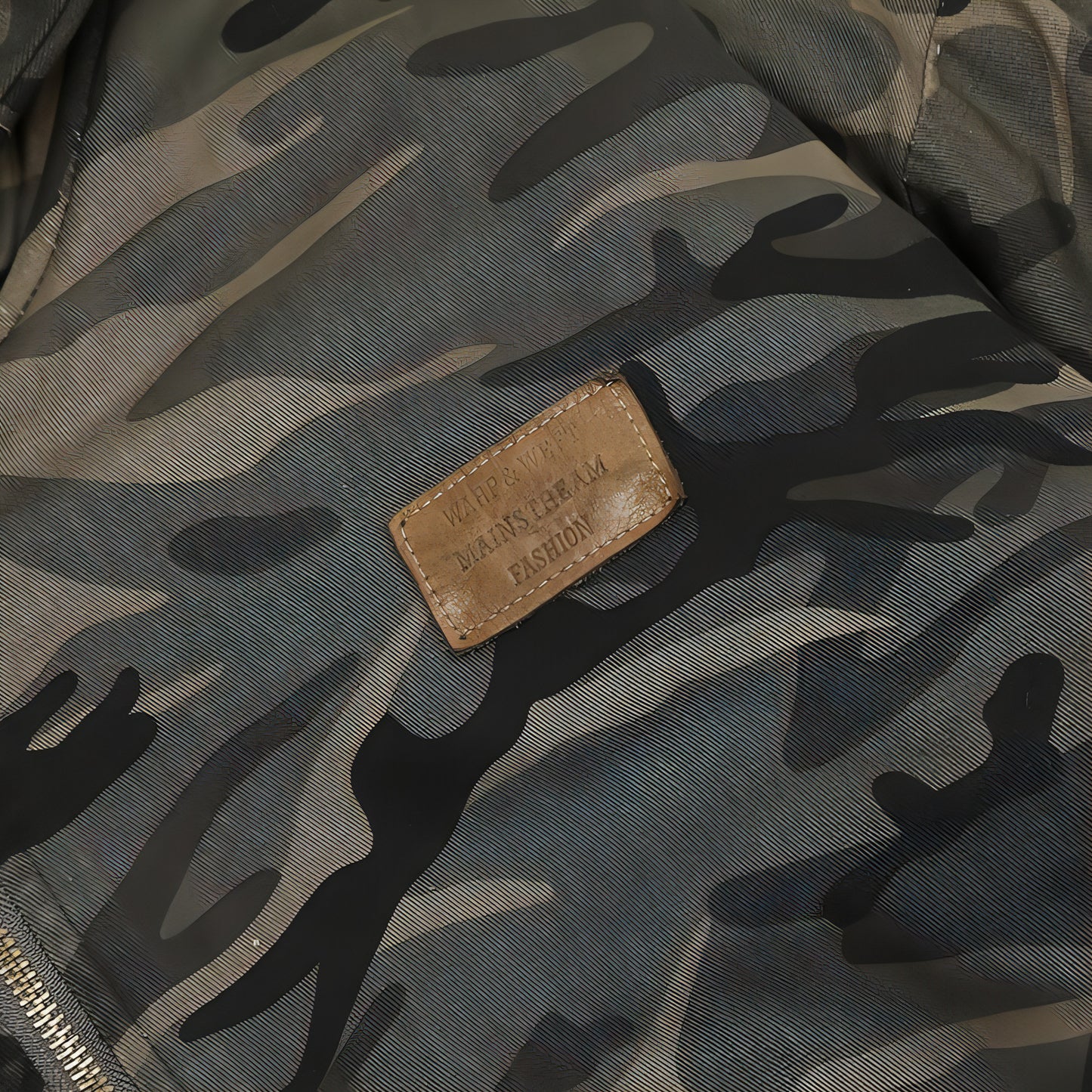 Amerikanische Retro-Camouflage-Baumwolljacke mit Kapuze für Herren