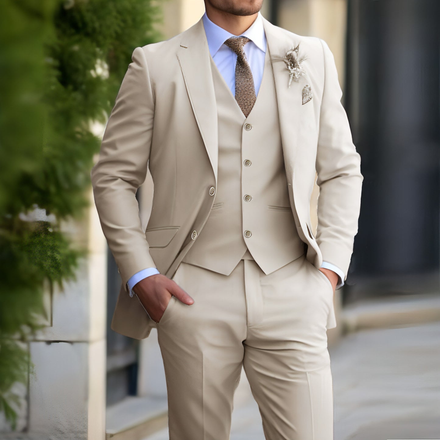 Men's Fashionable Casual Suit Suit