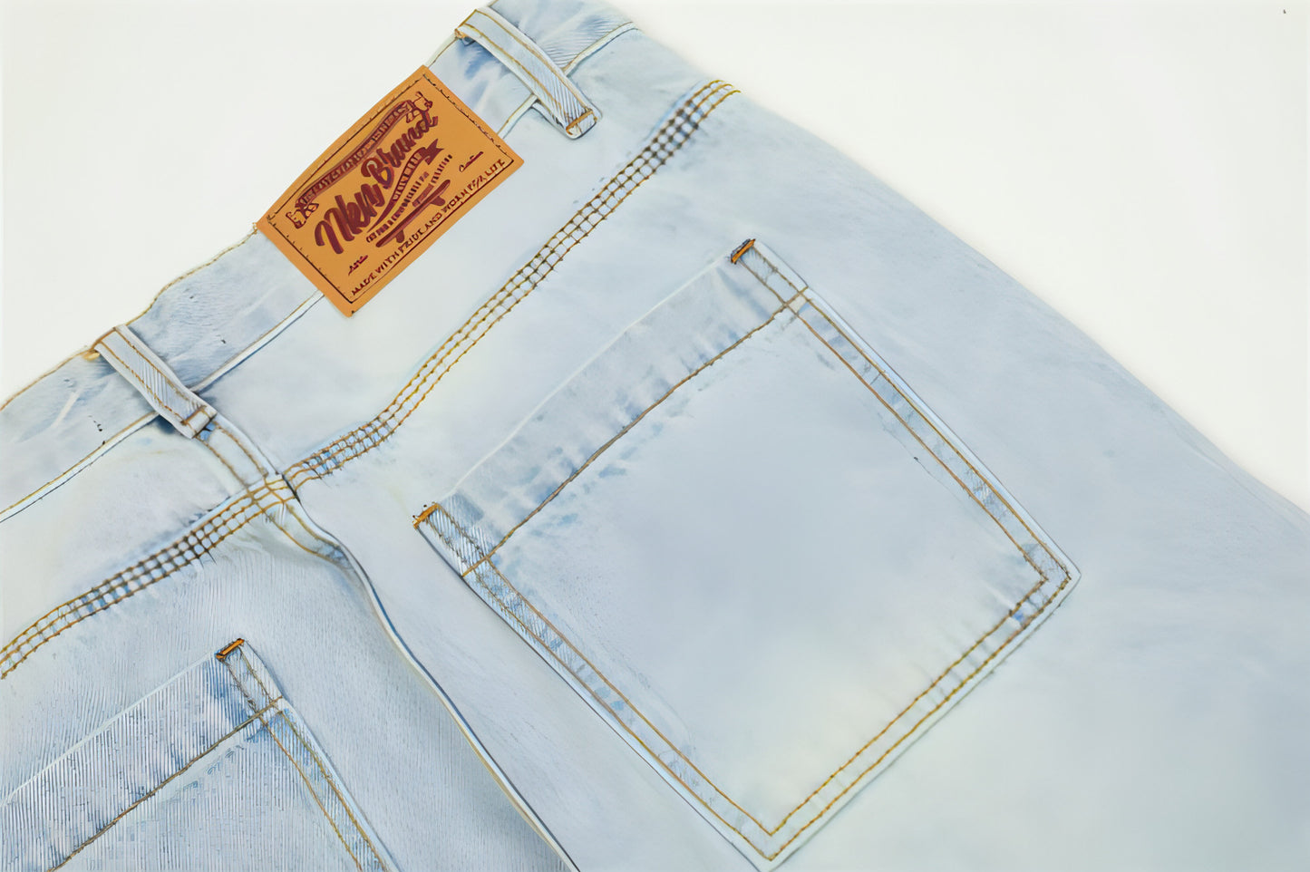 Wash Light Color Cargo Jeans Men