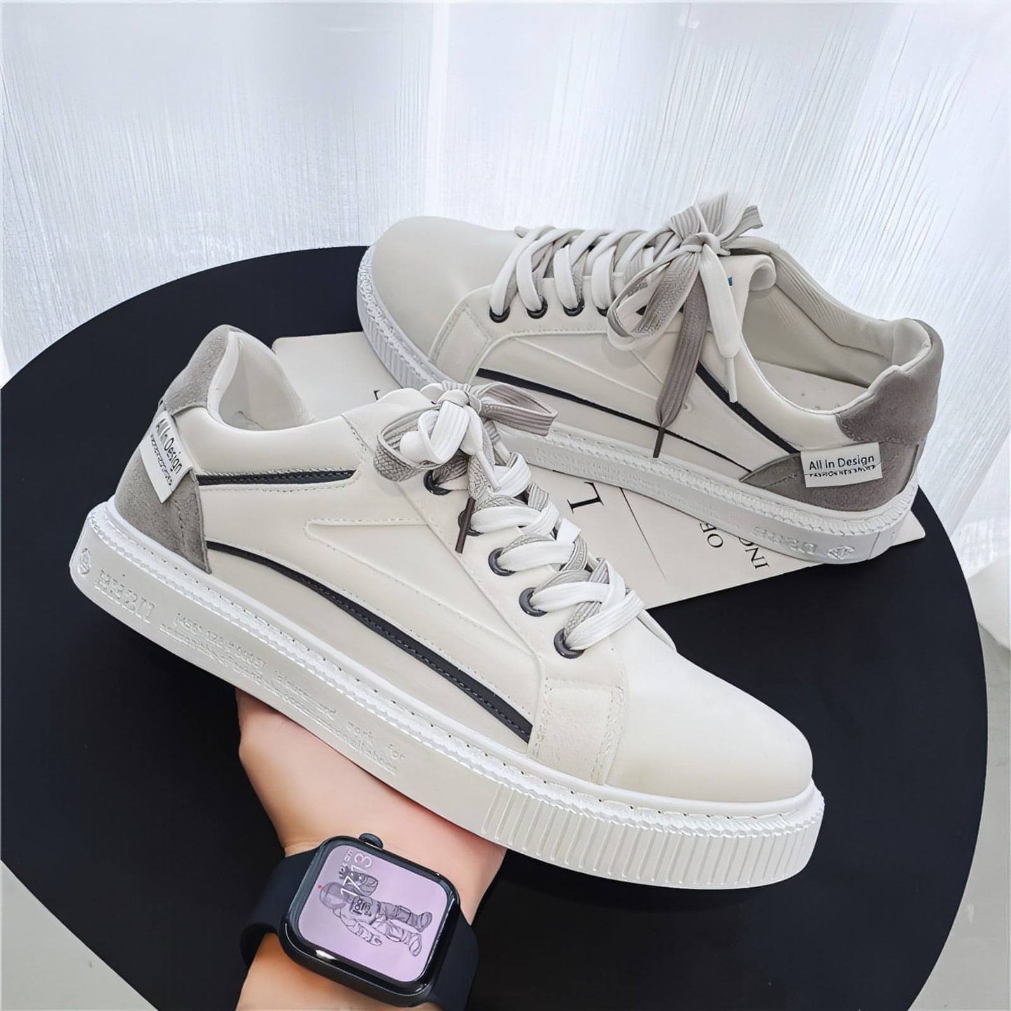 Men's Shoes Summer New Breathable Thin Sneakers Casual Low Top