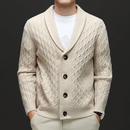 Autumn New Men's Knitwear Cardigan Casual Coat Sweater