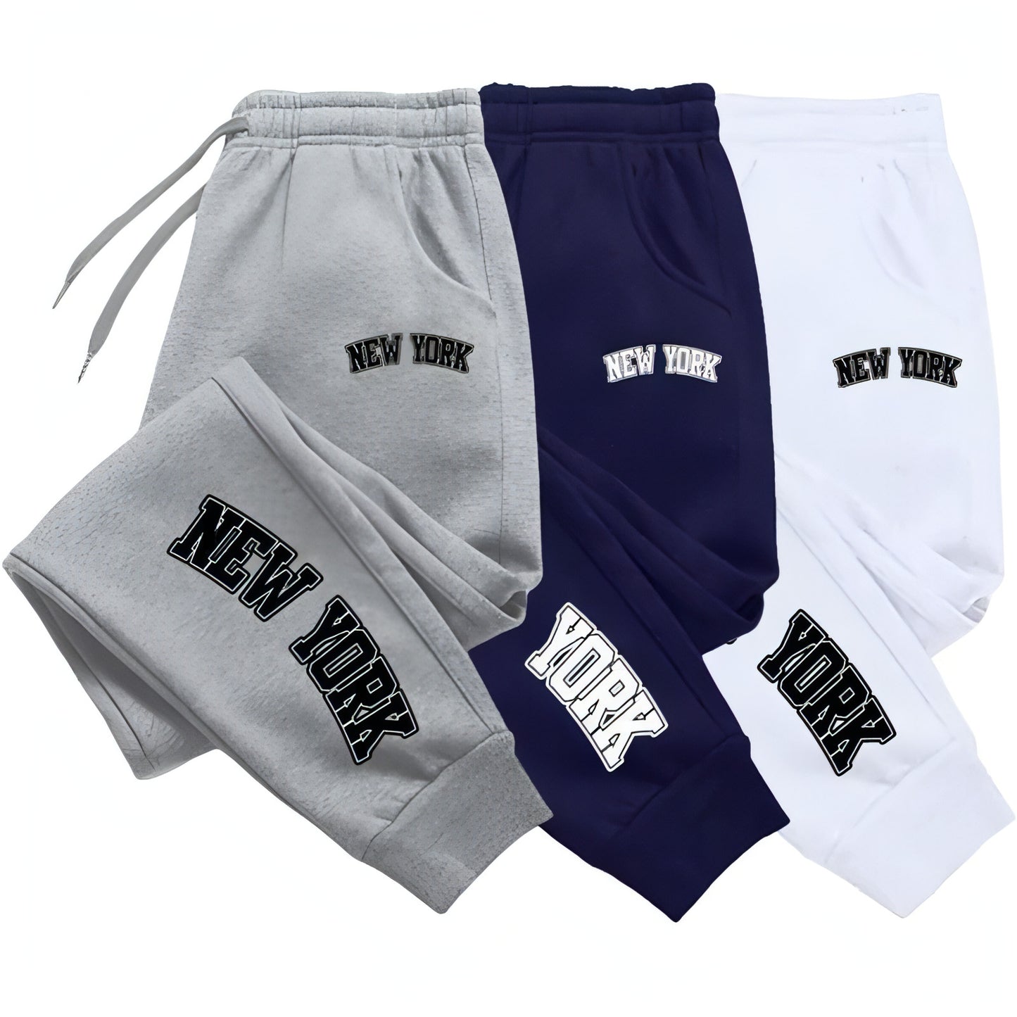 Letter Printed Casual Sports Straight Sweatpants Tracksuit Men