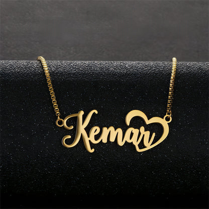 Fashionable Stainless Steel Simple English Name Clavicle Private Necklace