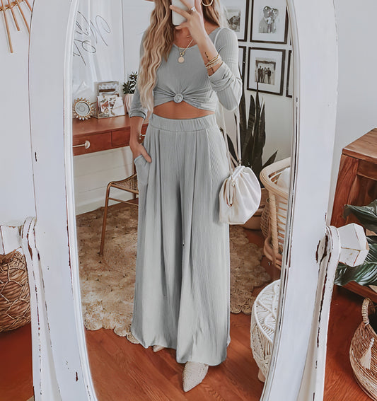 Wide leg pants jumpsuit