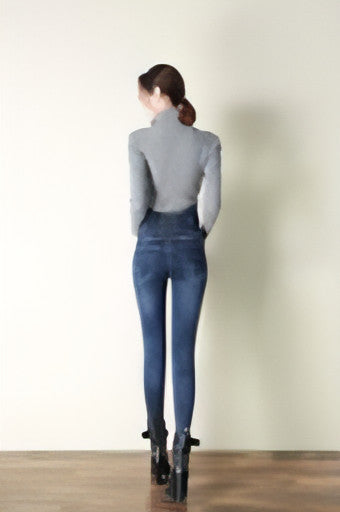 Jeans mit hoher Taille