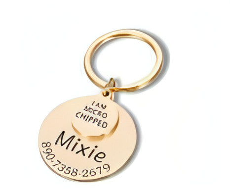 Engraved Anti-Lost Pet ID Tag – Keep Your Furry Friend Safe!