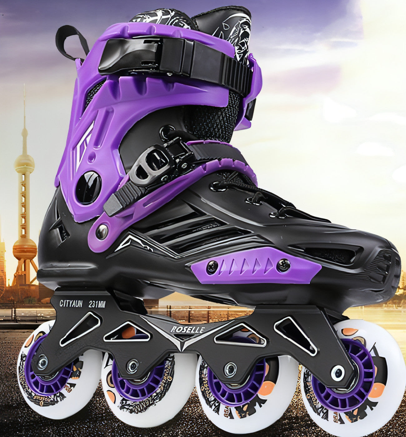 Adult Inline Roller Dkating Beginner Fancy Flat Shoes