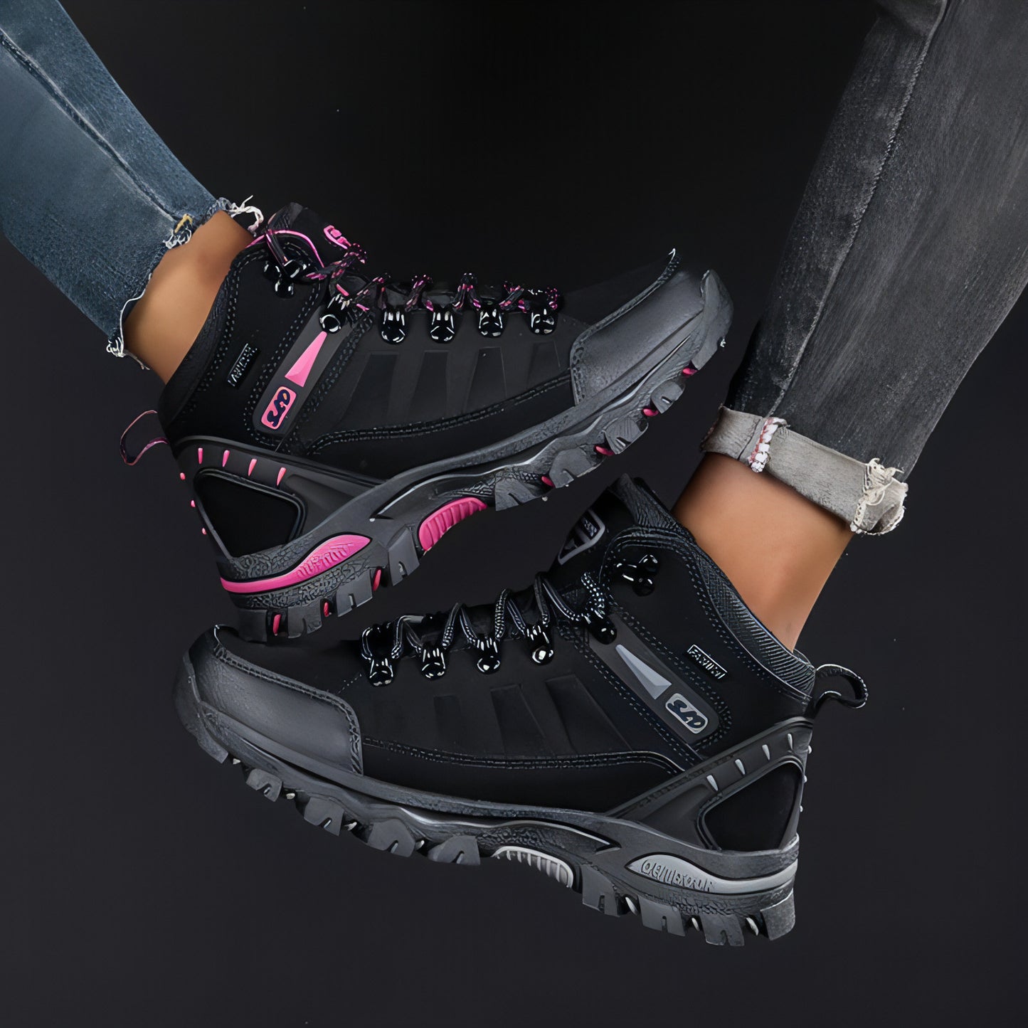 Plus Size Outdoor High-top Wear-resistant Mountaineering Women's Shoes