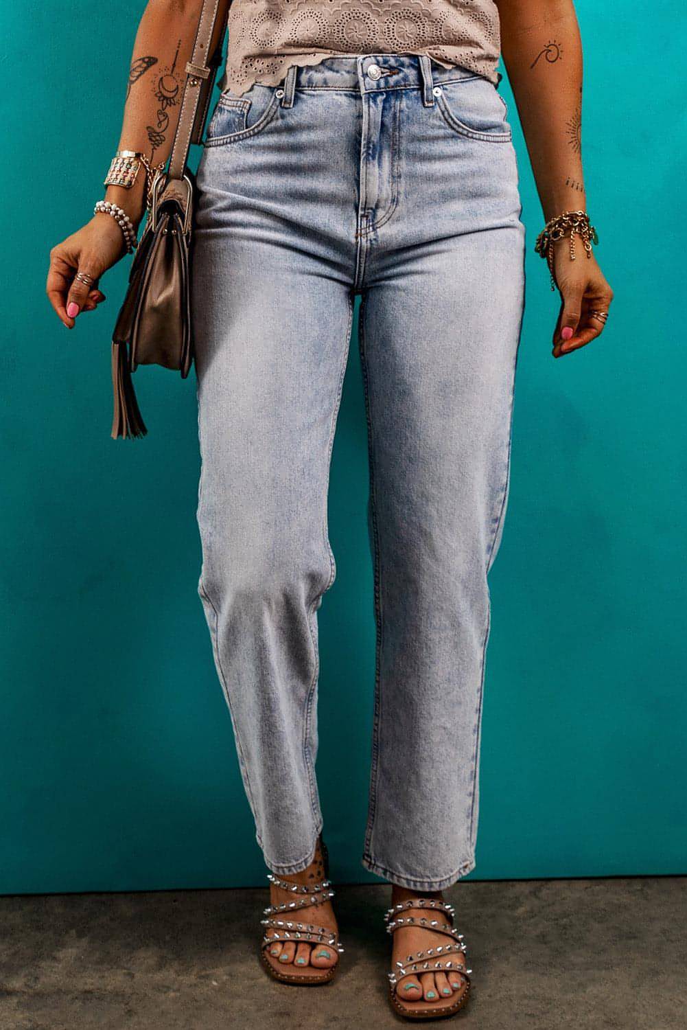 Beau Blue Acid Wash jeans