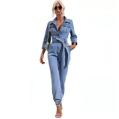 Women's Leisure Commute Temperament Jumpsuit