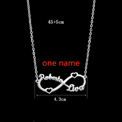 Custom Engraved Name Necklace with Heart Pendant – A Symbol of Love & Identity!