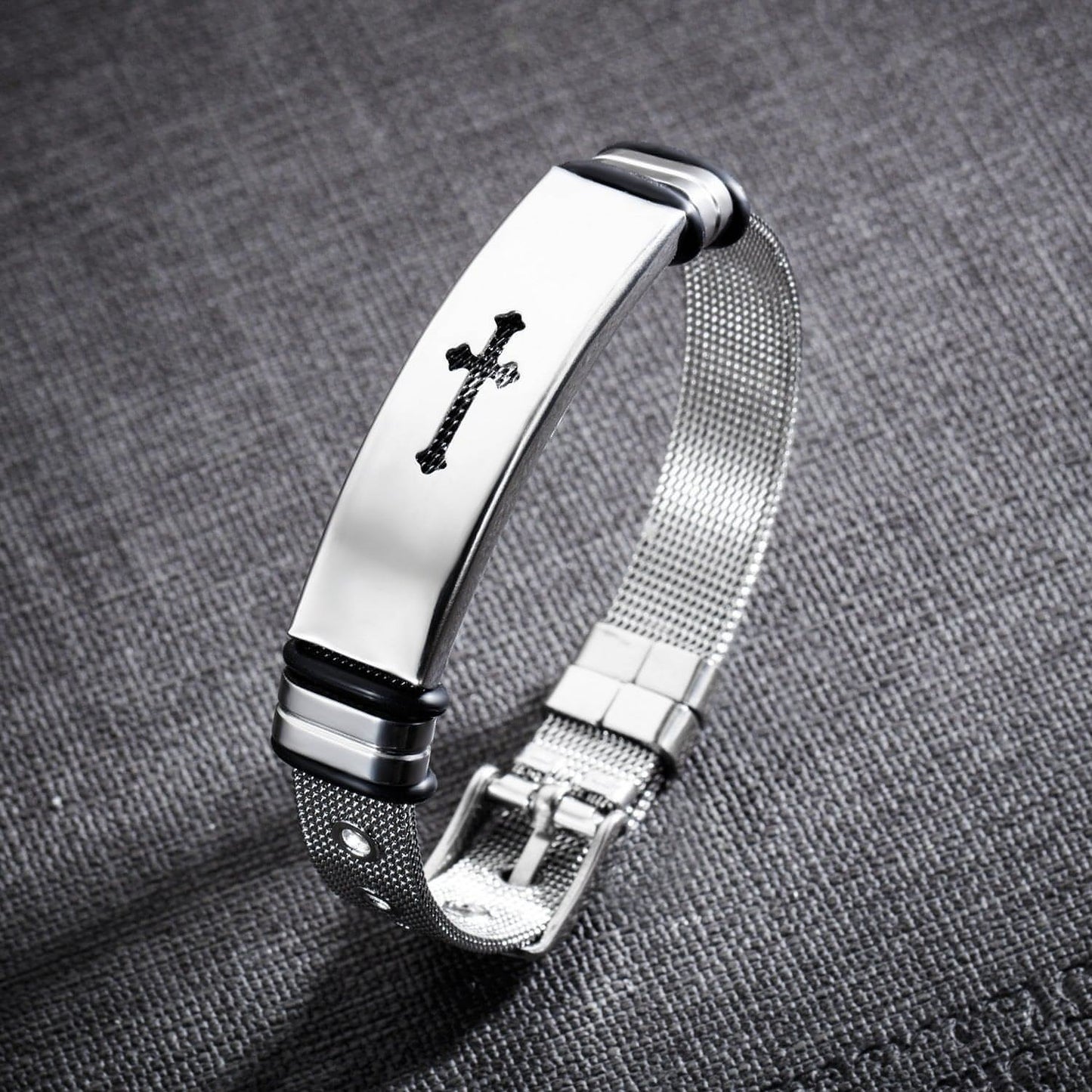 Fashion Personality Trendy Popular Single Male Adjustable Titanium Steel Bracelet