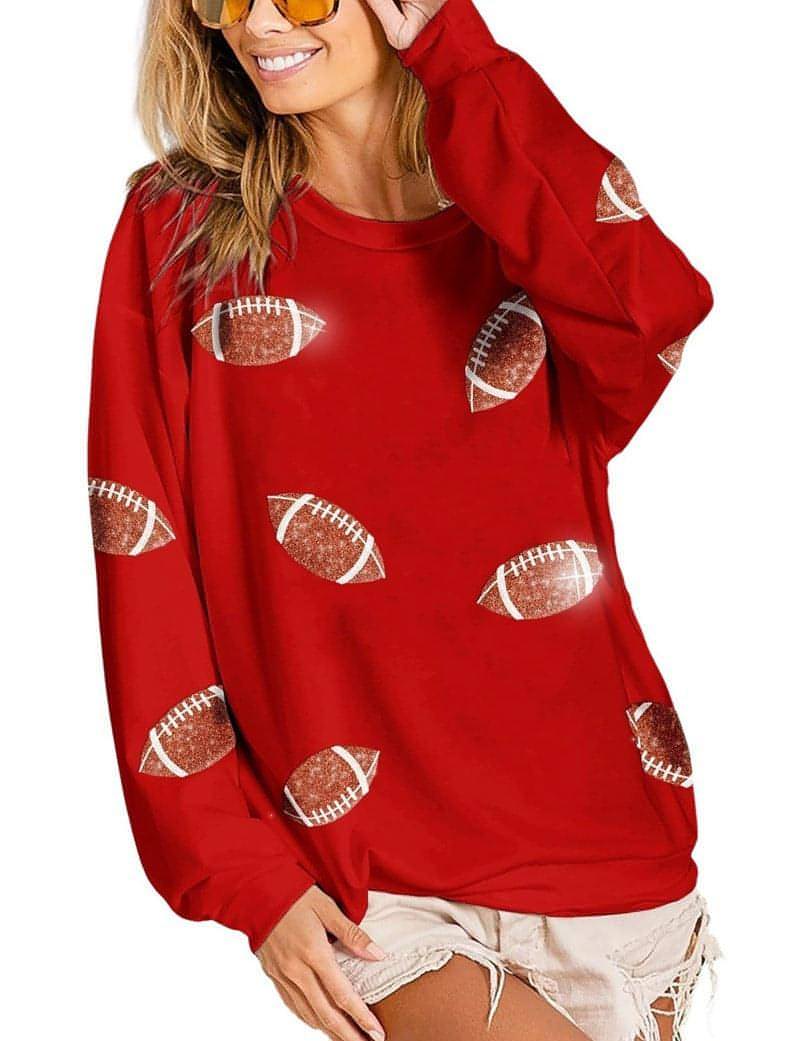 Women's Loose Casual Rugby Sweater