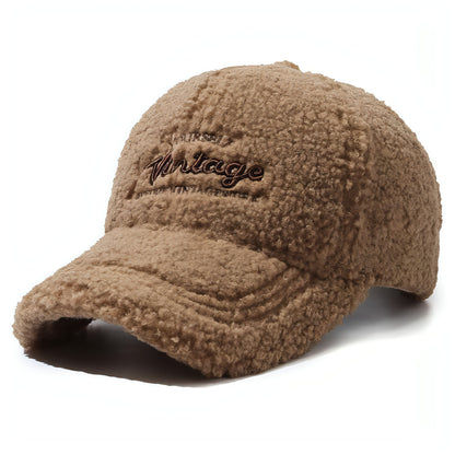 Thickened Warm Peaked Street Versatile Winter Baseball Cap