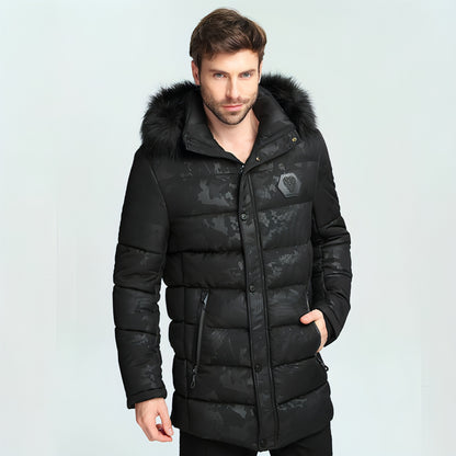 Men's Short Thickened Winter Outdoor Cotton-padded Clothing British Fur Collar Coat Jacket