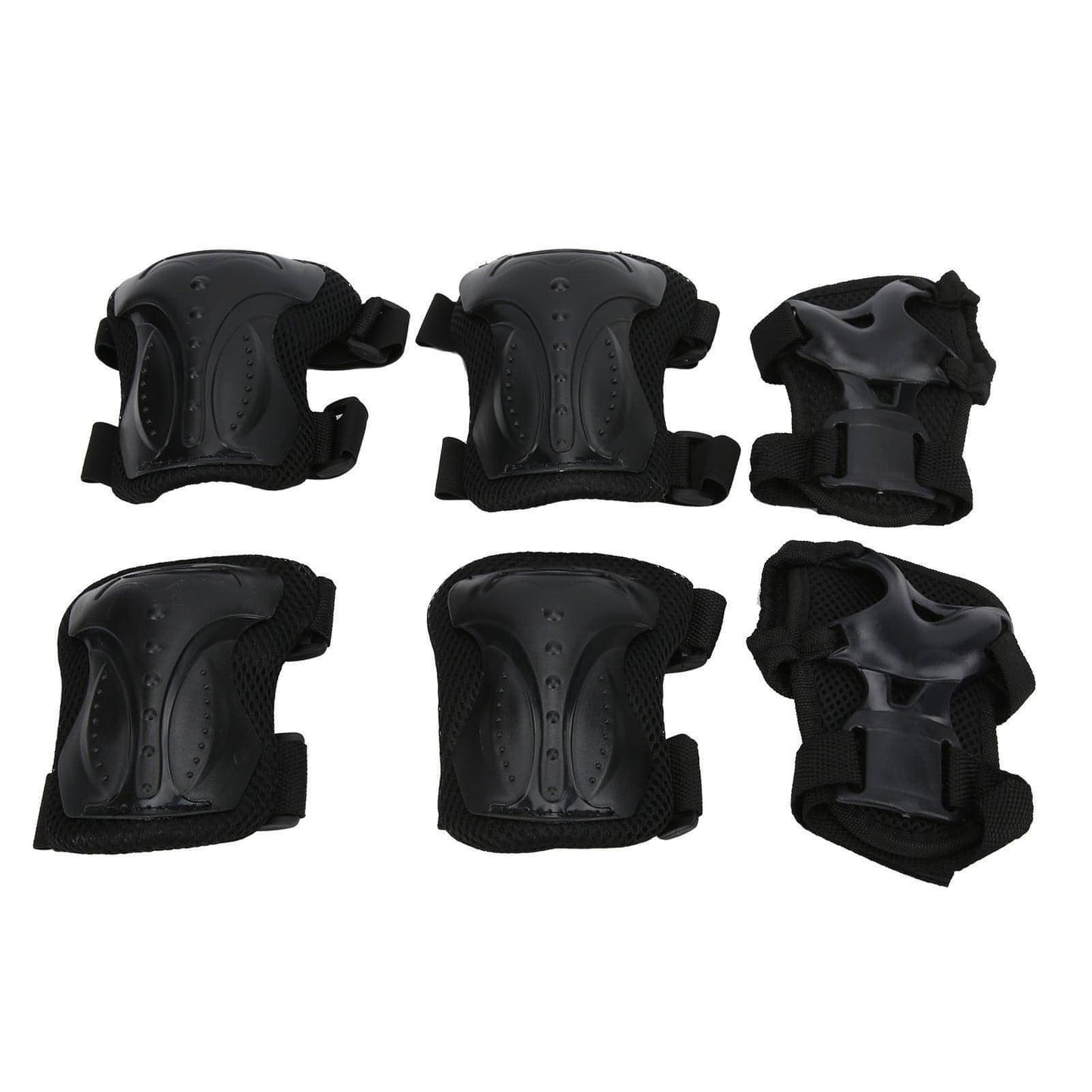 Six 6pcs/Set Adults Skateboard Protective Gear Kit Knee Pads Elbow Pads Wrist Guards Set