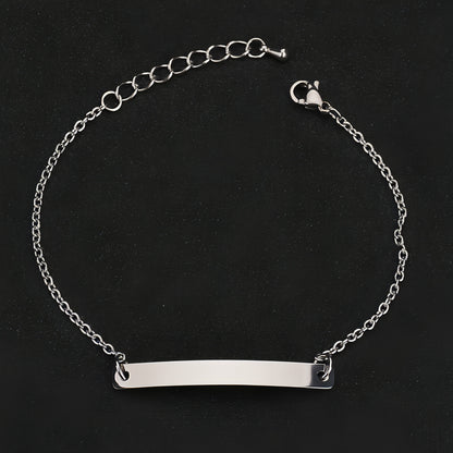 English Name Bracelet Personalized Titanium Steel Handwear