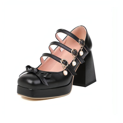 Cute Round Toe Single Shoe Bow Student Shoes